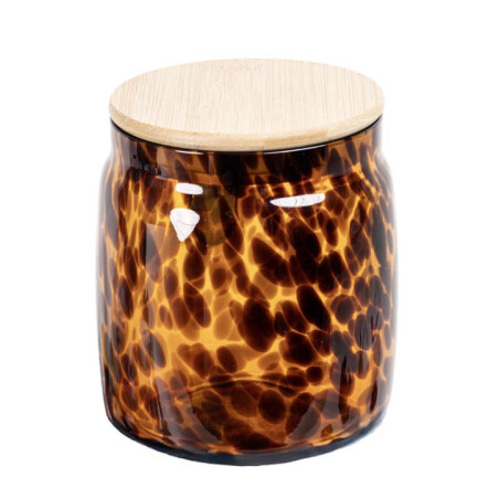Bocal ambre tachete noir 800ml