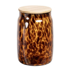 Bocal ambre tachete noir 1l