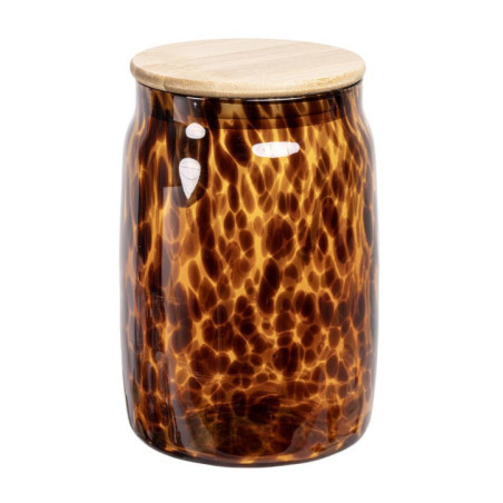 Bocal ambre tachete noir 1l