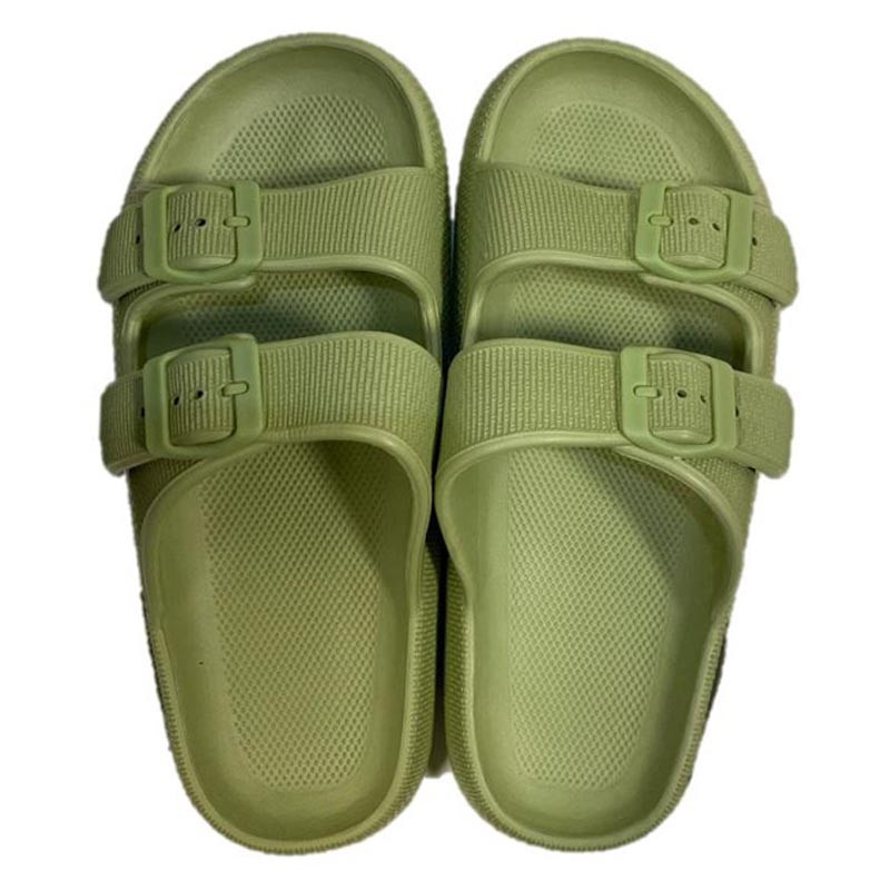 Sandale 2 boucles femme vert sau