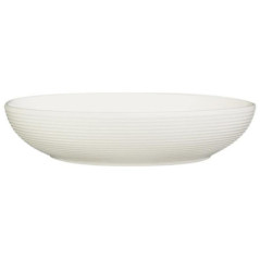 Pasta bol striee blanche d22cm