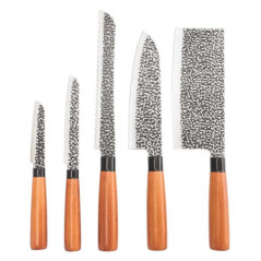 Set de 6 pcs couteau + bloc