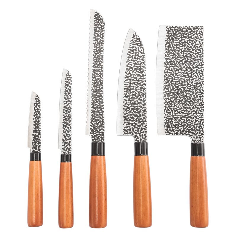 Set de 6 pcs couteau + bloc