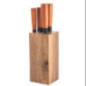 Set de 6 pcs couteau + bloc