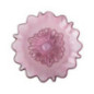 Assiette plate rose forme fleur