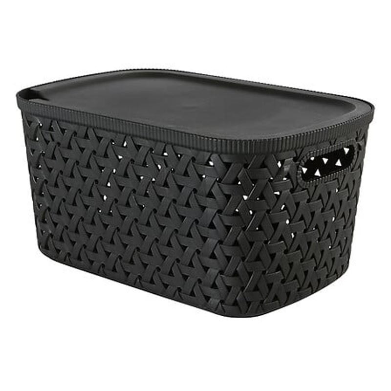 Panier 6,7l noir tressy