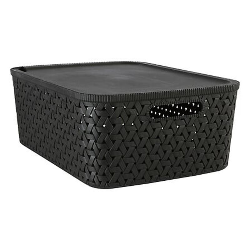 Panier 15l noir tressy