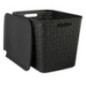 Panier 28l noir tressy