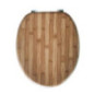 Abattant wc effet bois bambou