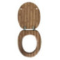 Abattant wc effet bois bambou