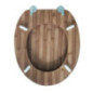 Abattant wc effet bois bambou