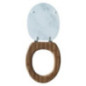 Abattant wc effet marbre blanc b