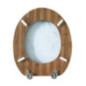 Abattant wc effet marbre blanc b