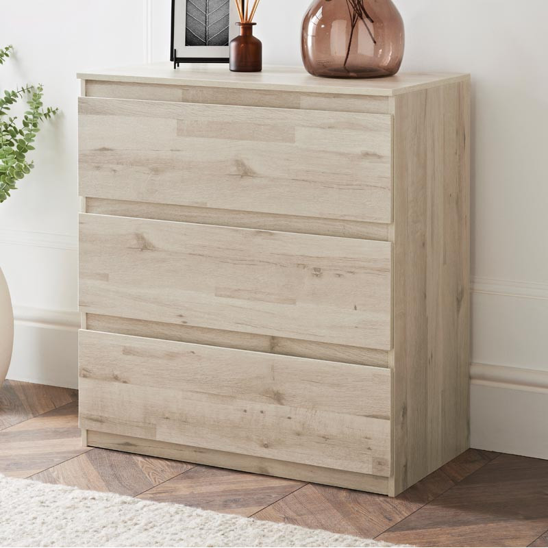 Commode 3 tiroirs finition bois