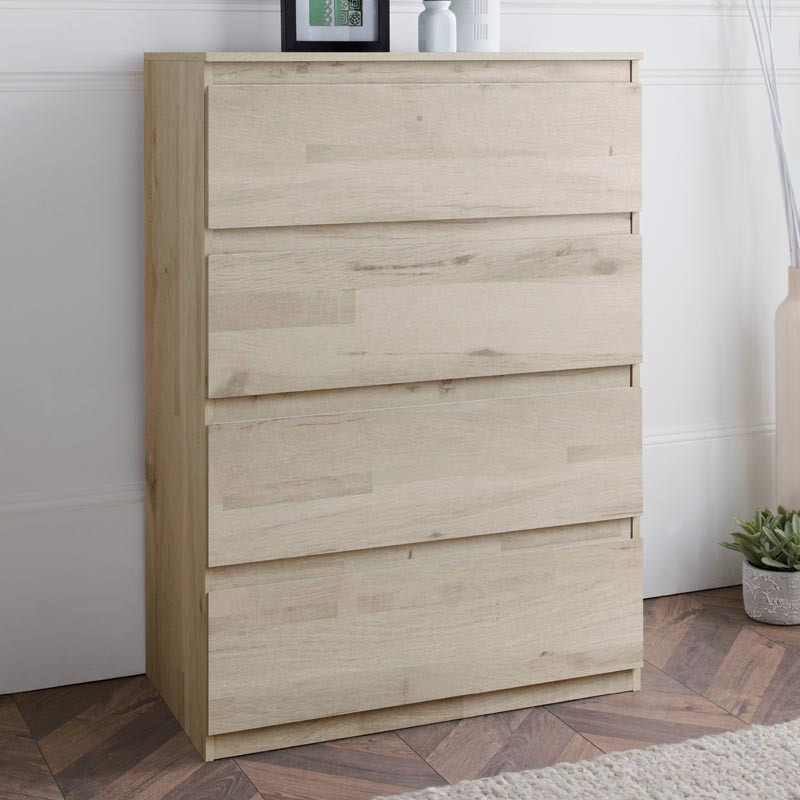 Commode 4 tiroirs finition bois