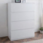 Commode 4 tiroirs blanc