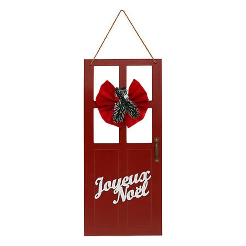 Susp porte bois rouge h50