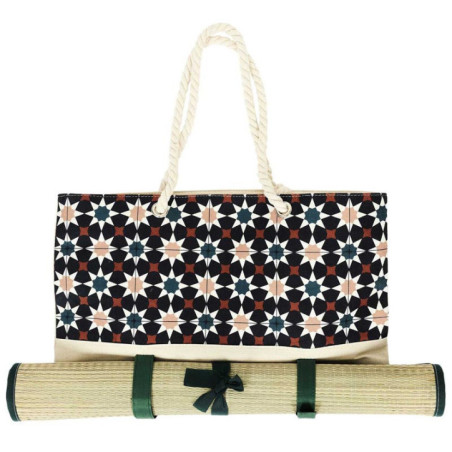 Sacs de plage avec natte