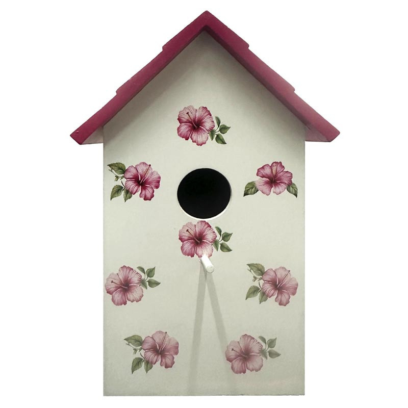 Cabane a oiseaux florale