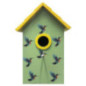 Cabane a oiseaux florale