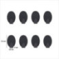 Lot crochets x8 stiky five noir