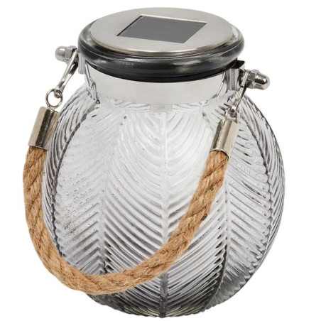 Lanterne solaire relief palmes