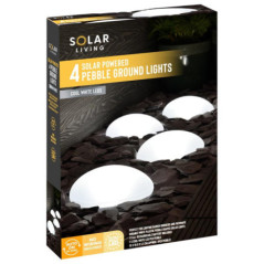 Galets solaire x4 blanc