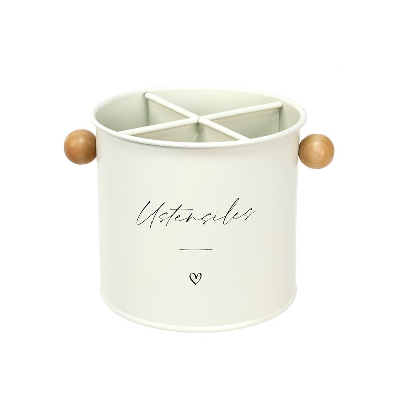 Pot ustensiles avec 4 compartime