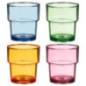 Lot de 4 gobelets transparents c