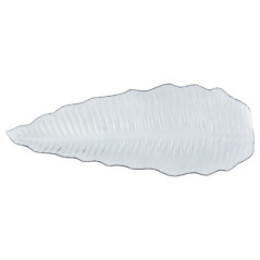 Assiette motif feuillage