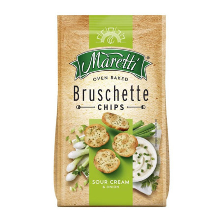 Bruschette chips creme oignon