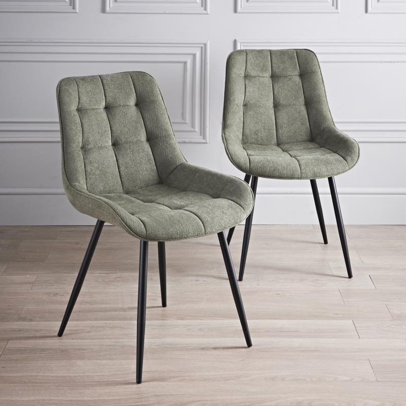 Lot 2 chaises alren vert