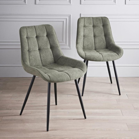 Lot 2 chaises alren vert