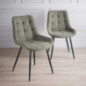 Lot 2 chaises alren vert