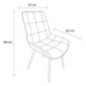Lot 2 chaises alren creme