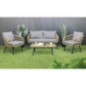 Salon de jardin 4p avec coussins