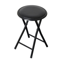 Tabouret pliable noir