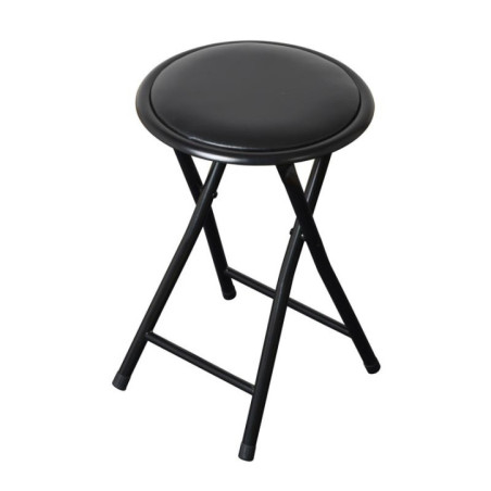 Tabouret pliable noir