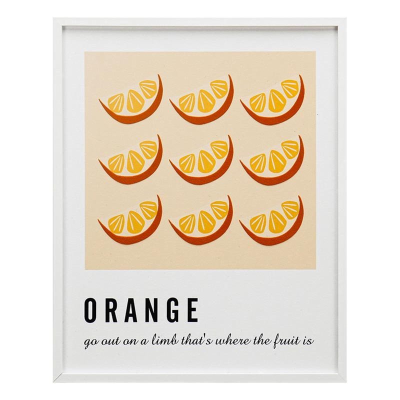 Cadre image orange