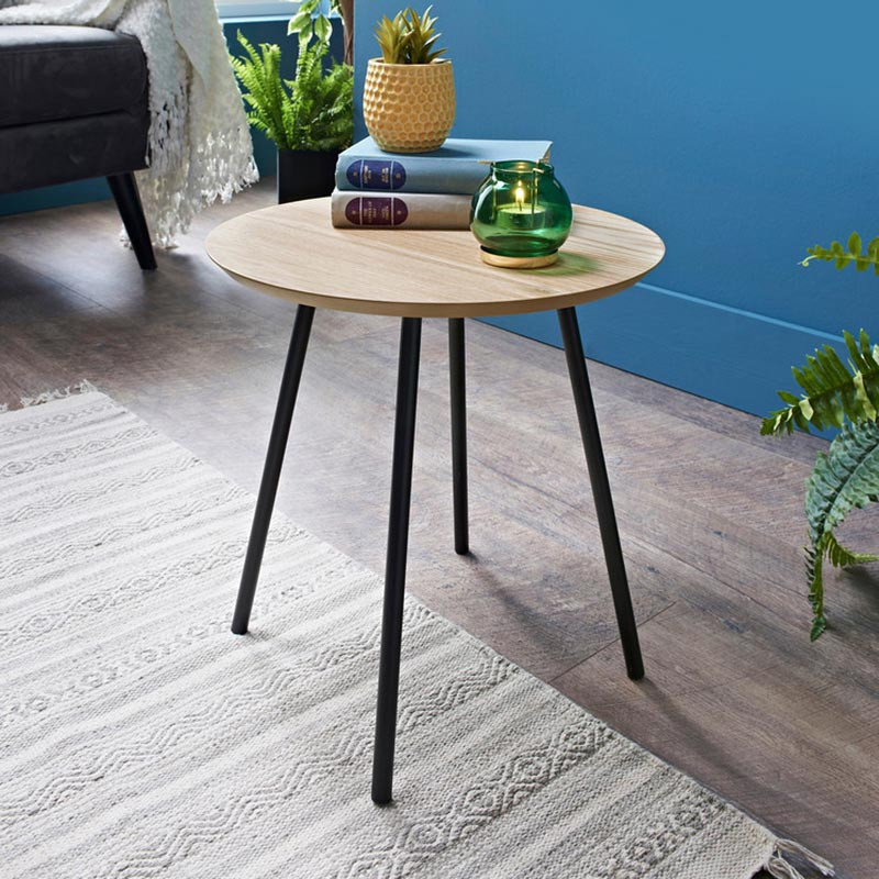 Table d appoint bois/metal