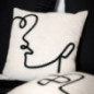 Coussin lou 45x45cm visage