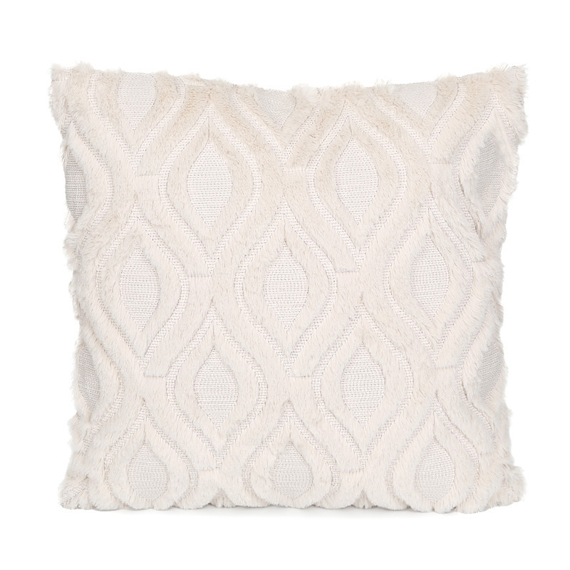 Coussin jane 45x45 blanc