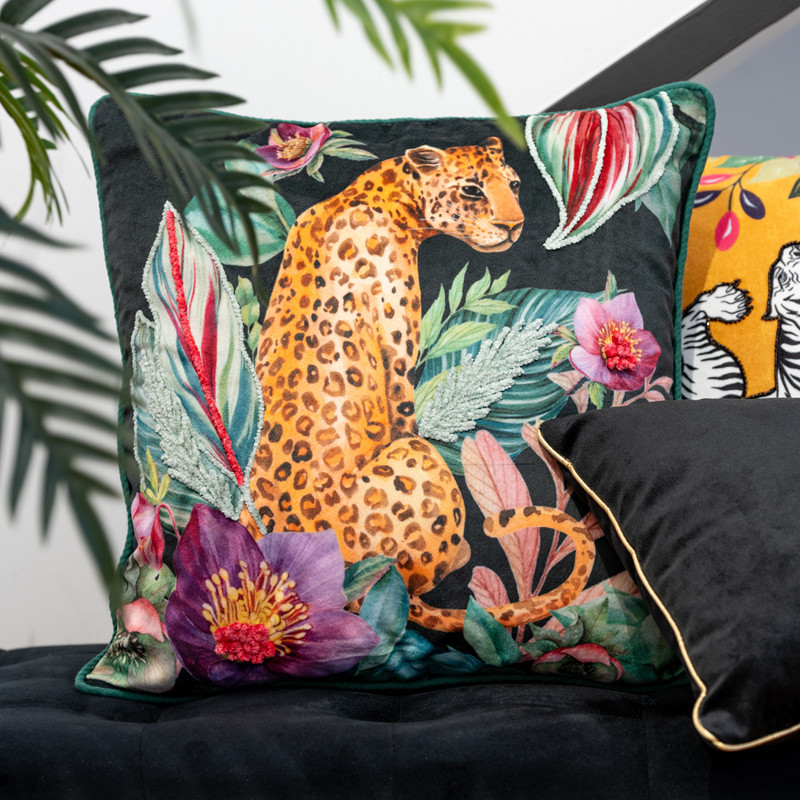 Coussin leopard 40x40cm