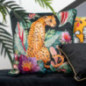 Coussin leopard 40x40cm