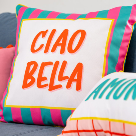 Coussin ciao bella 45x45cm