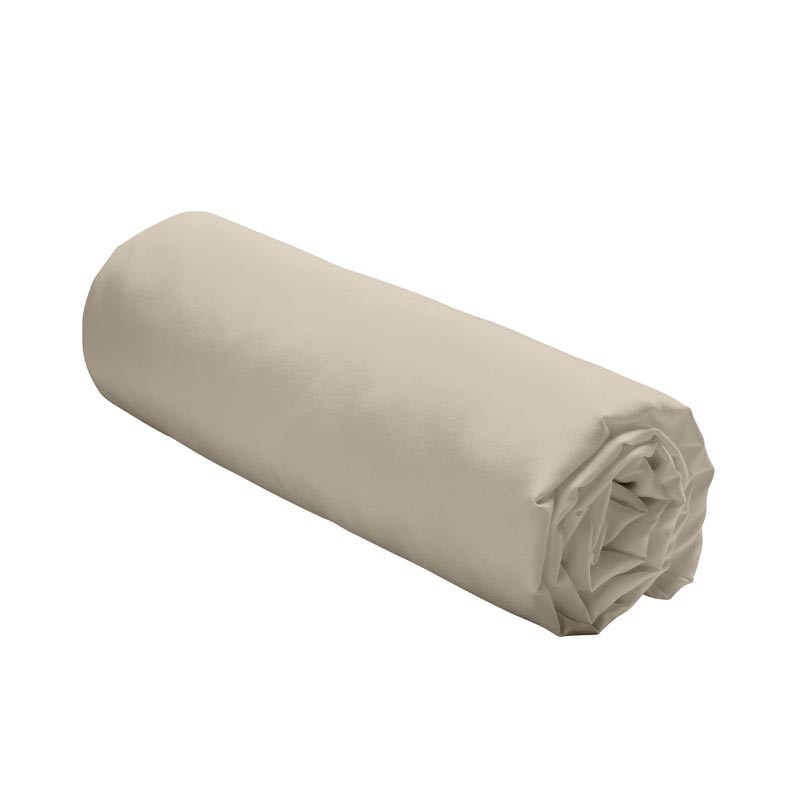 Drap housse 90x190cm  beige