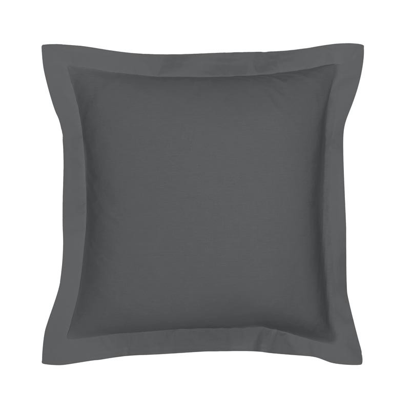 Taie d'oreiller 63x63cm  anthrac