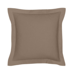 Taie d'oreiller 63x63cm  taupe
