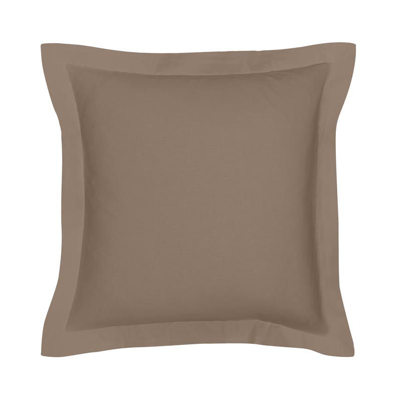 Taie d'oreiller 63x63cm  taupe