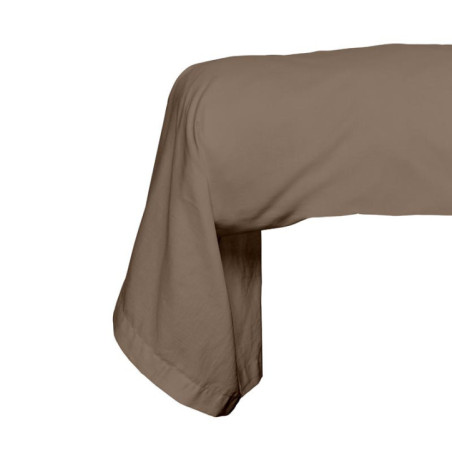 Taie de traversin 85x185cm  taup